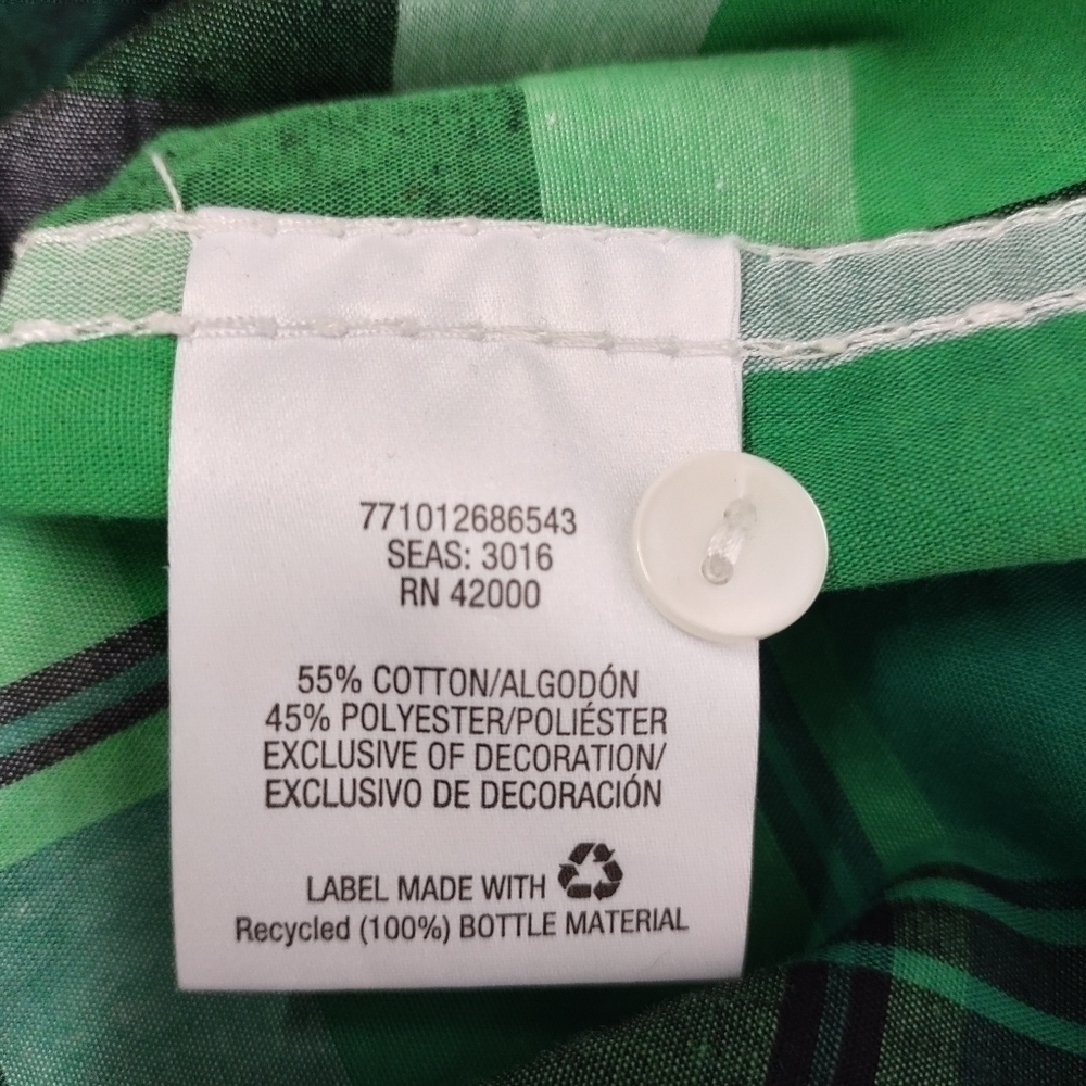 Route 66 Men's Green Black Plaid Button Down Shirt Size S - Picture 9 of 9